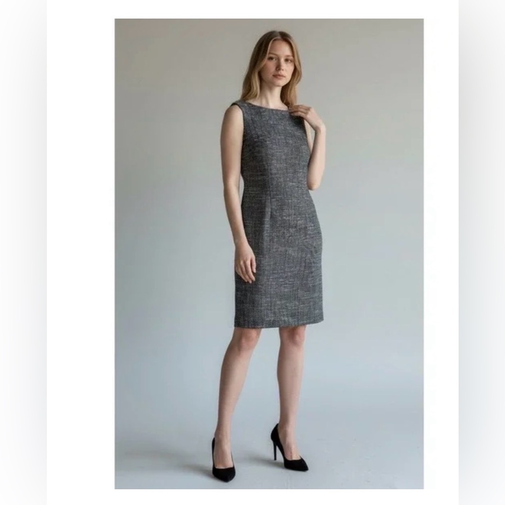 Calvin Klein Navy Tweed Dress